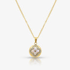 Evry Jewels Lucky Petal Necklace
