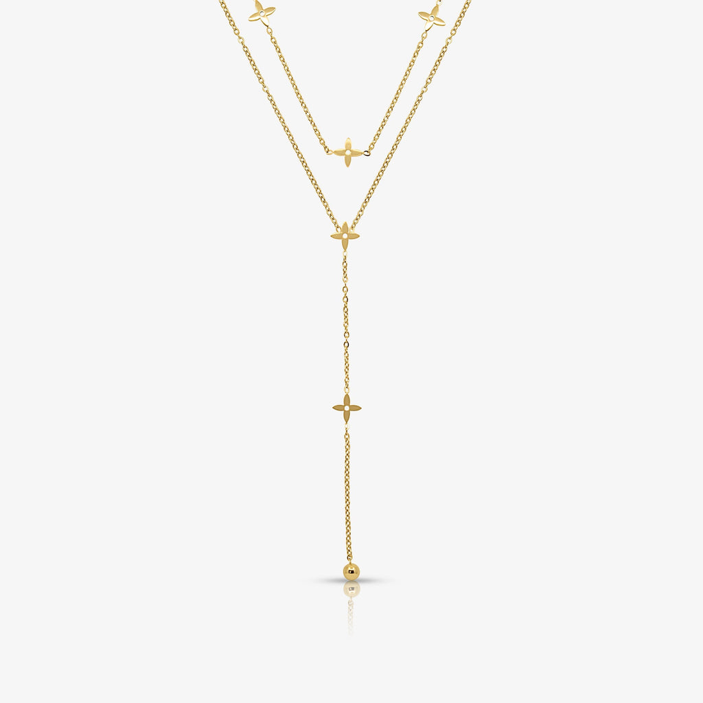 Evry Jewels Boss Babe Drop Necklace