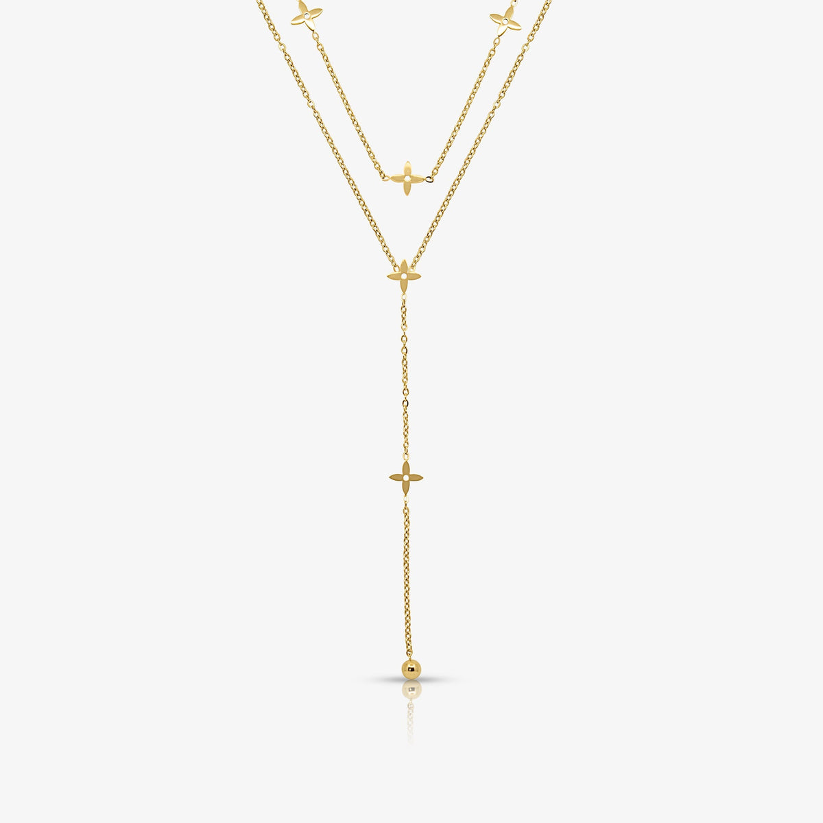 Evry Jewels Boss Babe Drop Necklace