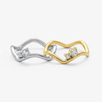 Evry Jewels Shimmer Wave Ring