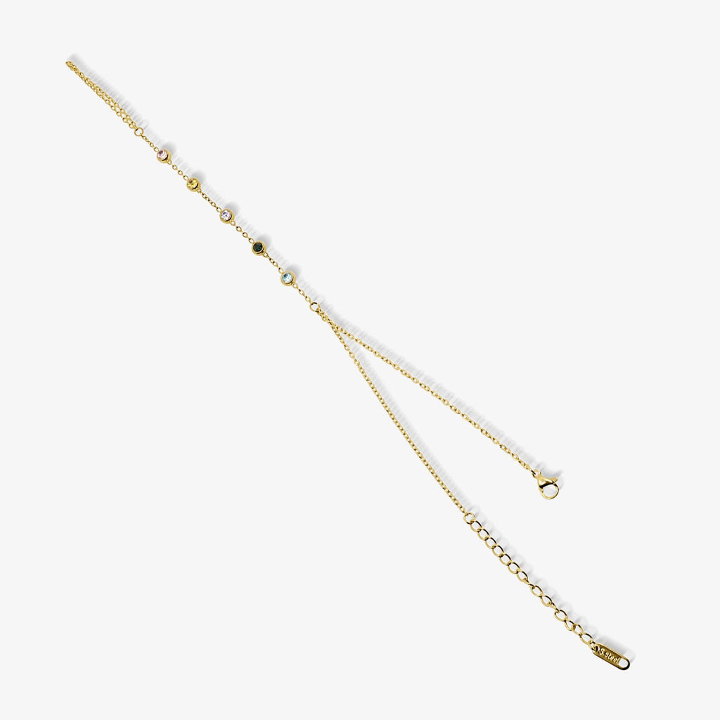 Evry Jewels Prism Multicolor Hand Chain