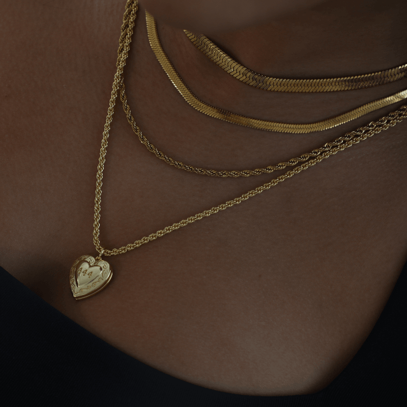 Evry Jewels 444 You Locket Necklace