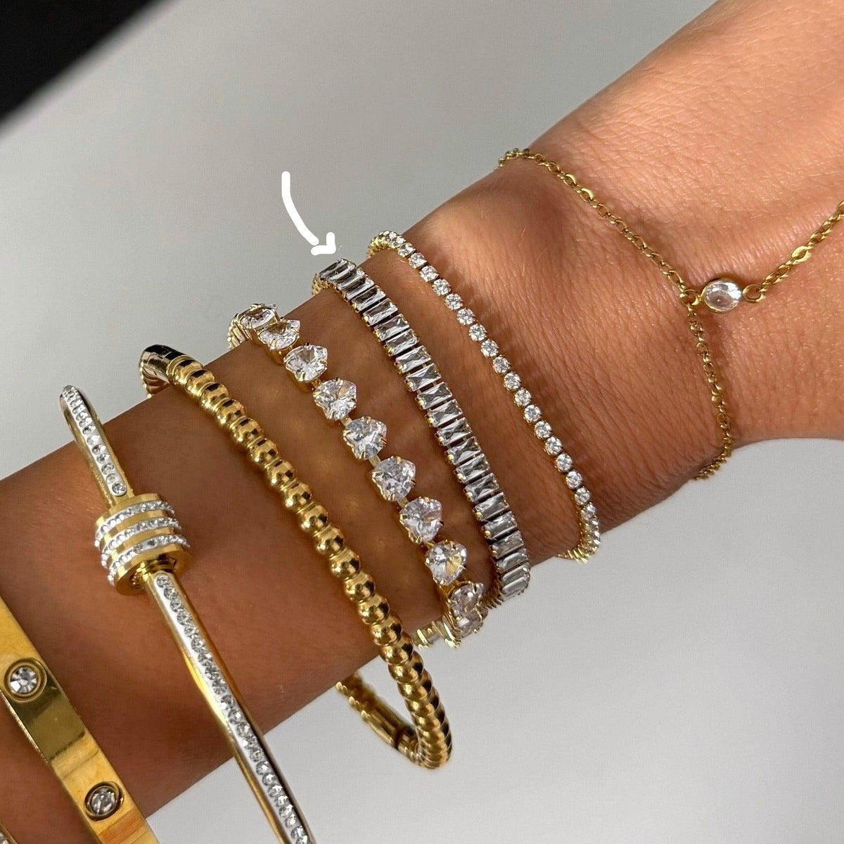 Evry Jewels Frost Beam Tennis Bracelet