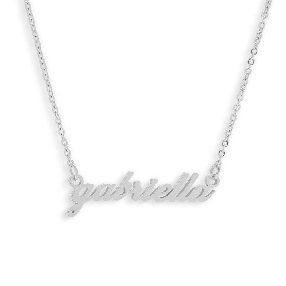 Evry Jewels Custom/Personalized Lowercase Nameplate Cable Necklace
