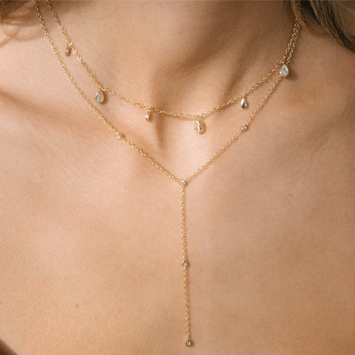 Evry Jewels Afterglow Lariat Necklace