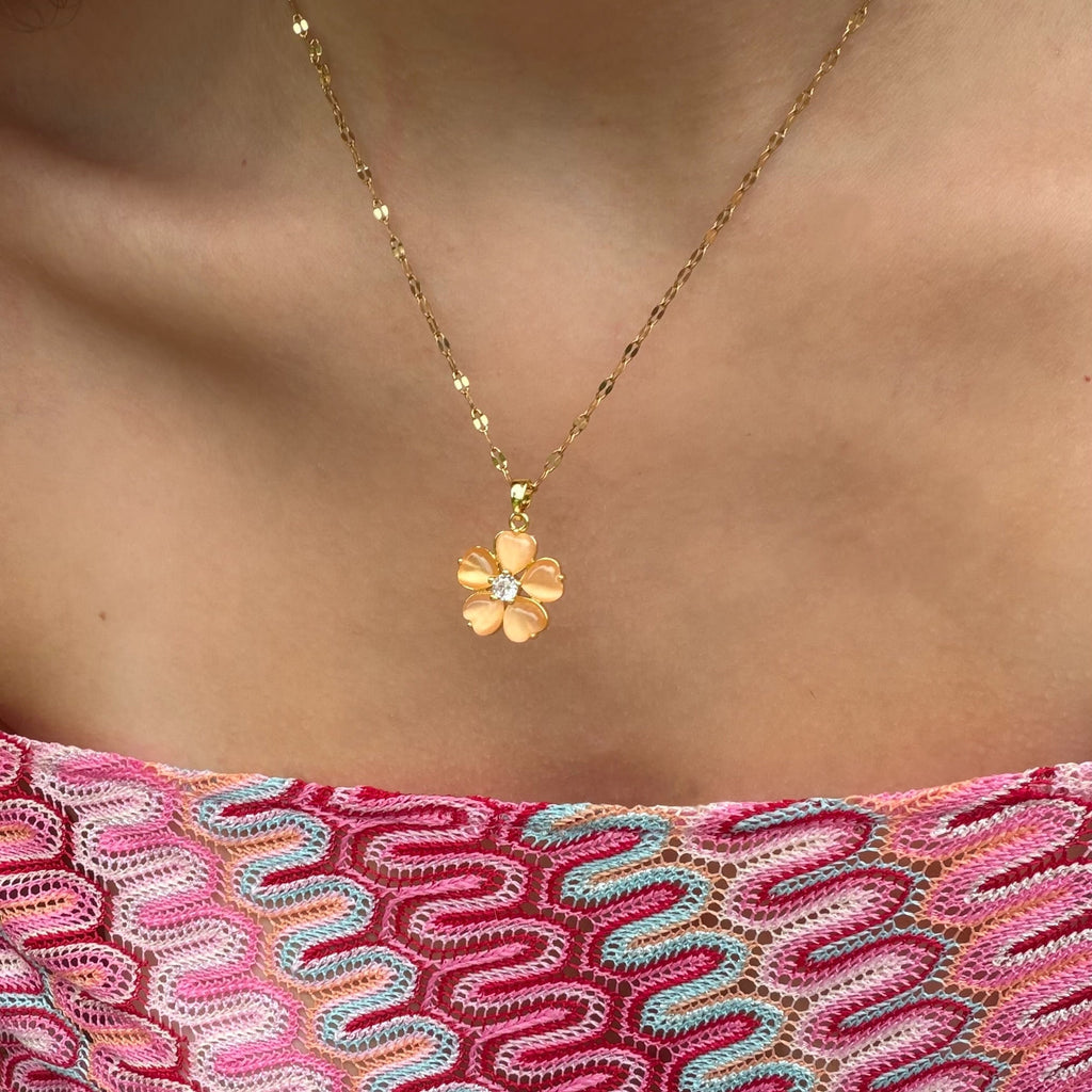 Evry Jewels Pink Paradise Necklace