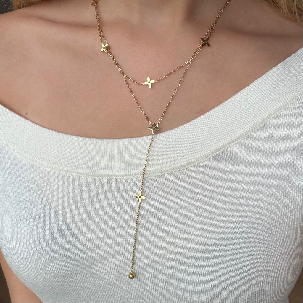 Evry Jewels Boss Babe Drop Necklace