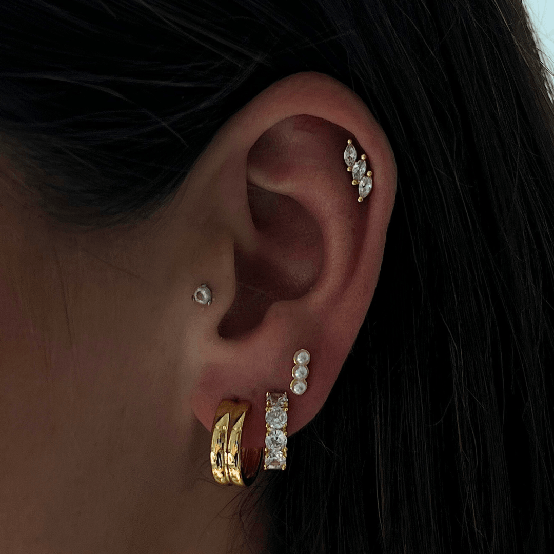 Evry Jewels Baby Icy Earrings