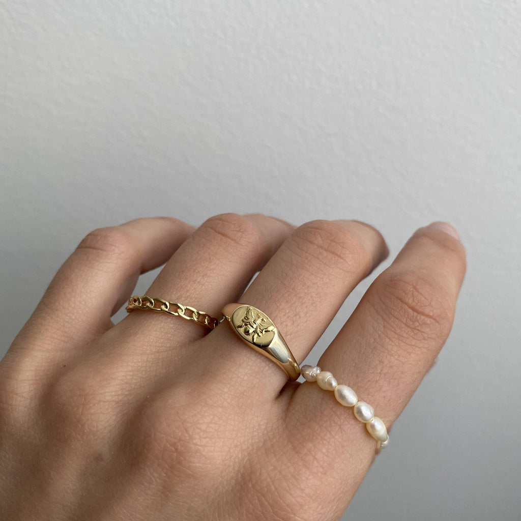 Evry Jewels Bee Humble Ring