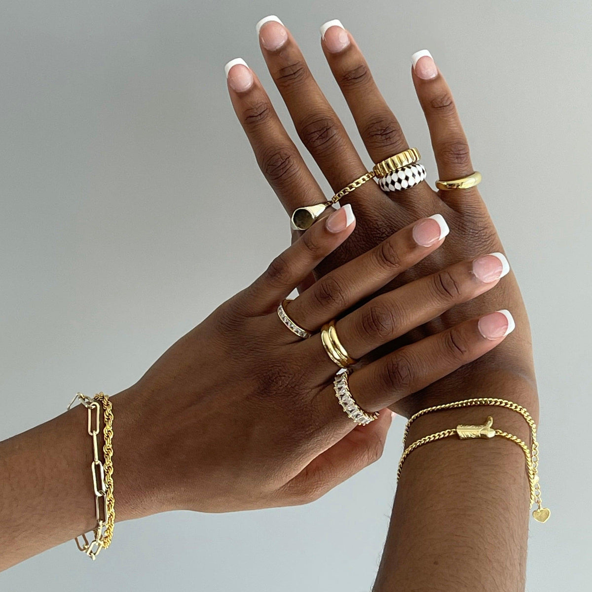 Evry Jewels Bricks Ring