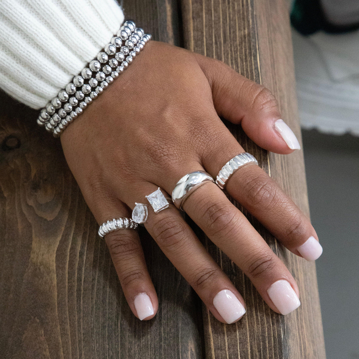 Evry Jewels Bricks Ring