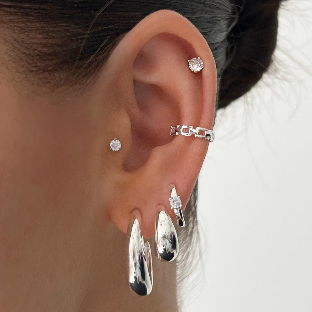 Evry Jewels Champagne Earrings