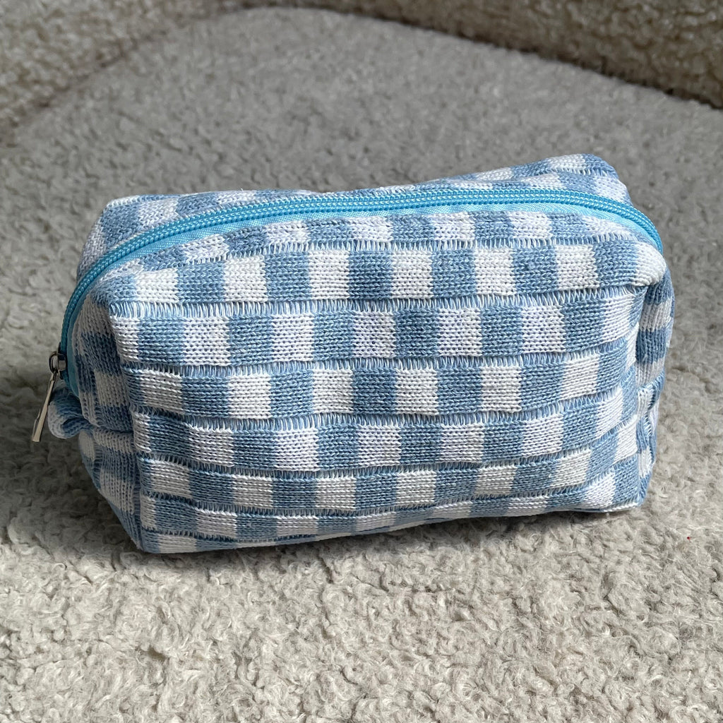 Evry Jewels Checkered Toiletry Bag