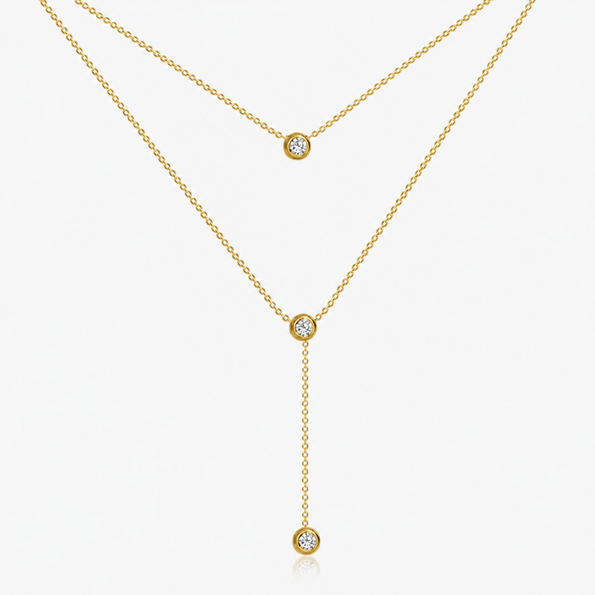 Evry Jewels Dahlia Lariat Necklace
