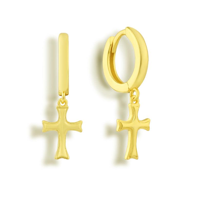 Evry Jewels Crossed Off Earrings