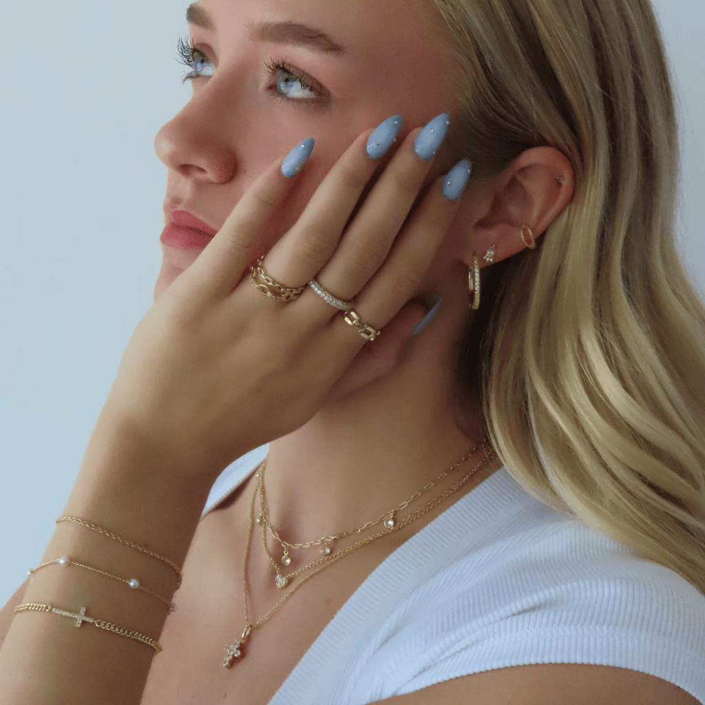 Evry Jewels Crossover Ear Cuff