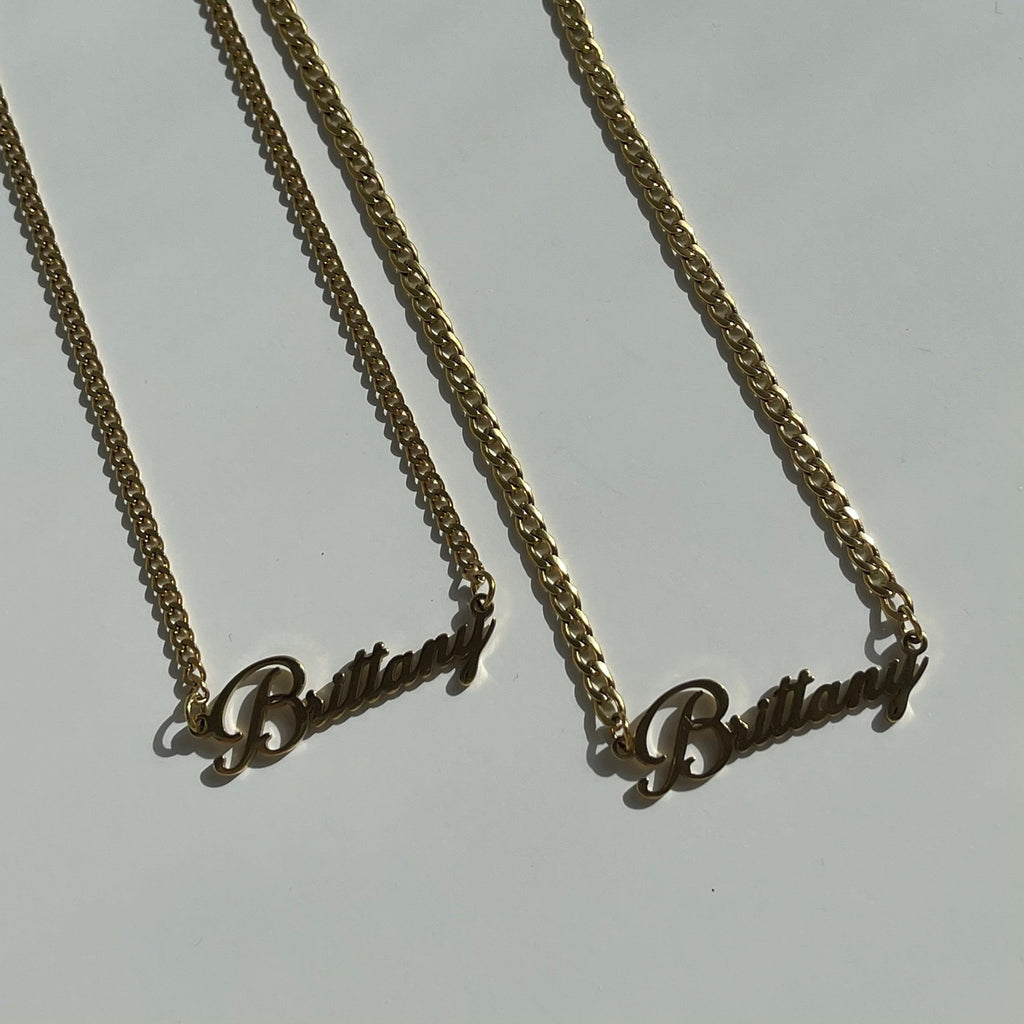 Evry Jewels Custom/Personalized Nameplate Curb Necklace