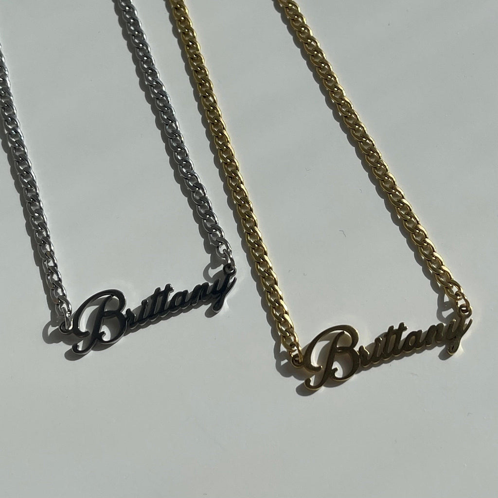 Evry Jewels Custom/Personalized Nameplate Curb Necklace