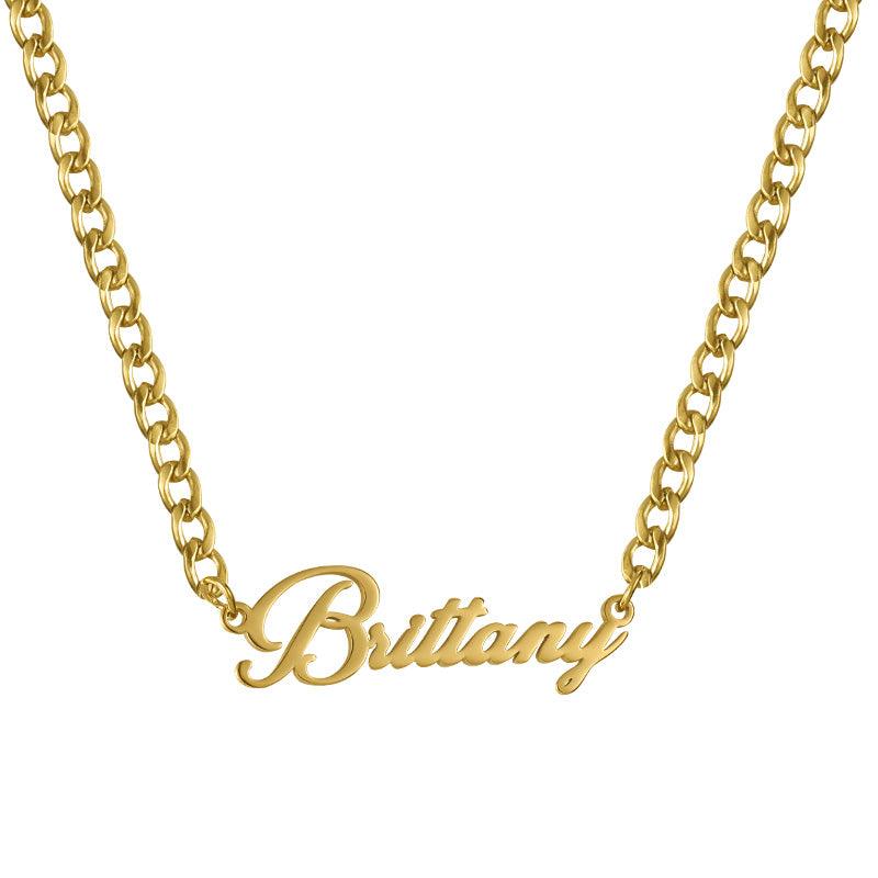 Evry Jewels Custom/Personalized Nameplate Curb Necklace