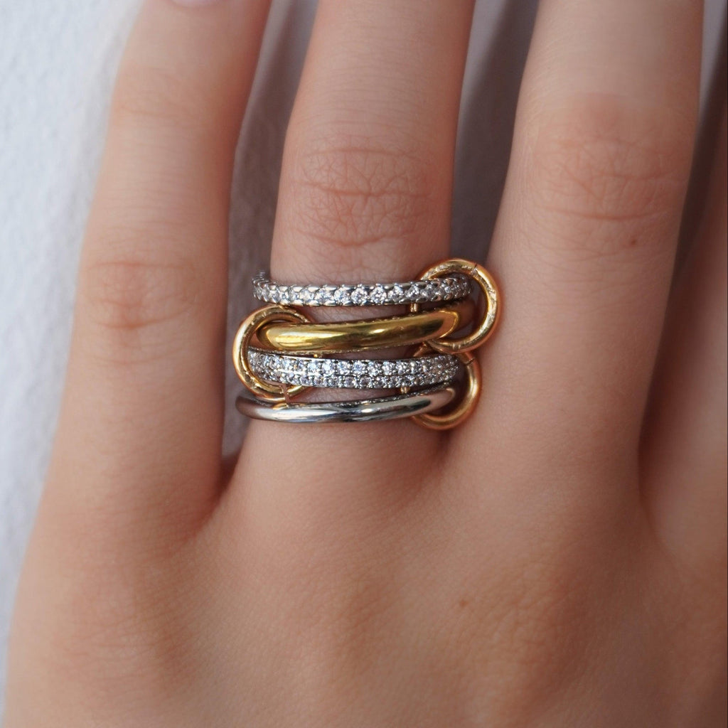 Evry Jewels Bonded Stacked Ring