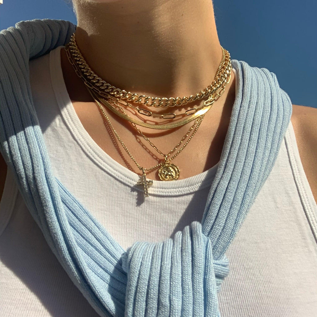 Evry Jewels Don't Cross Me Necklace
