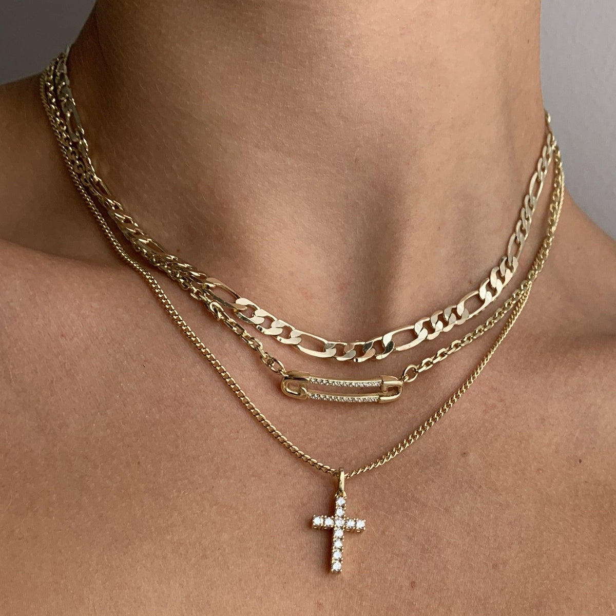 Evry Jewels Don't Cross Me Necklace