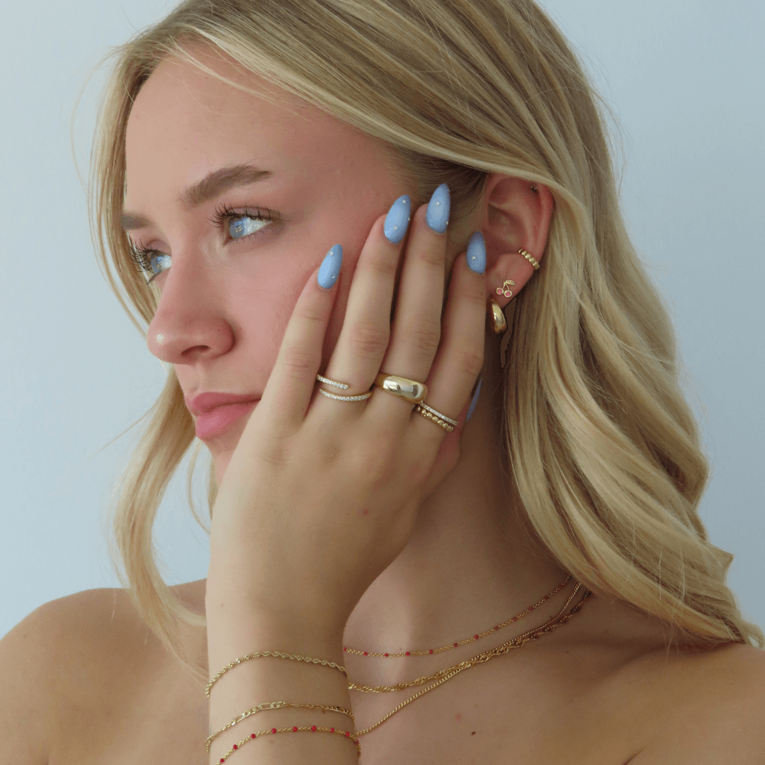 Evry Jewels Dotted Ear Cuff