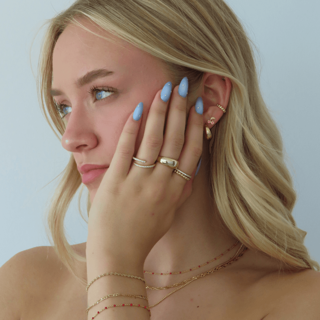 Evry Jewels Dotted Ear Cuff