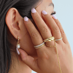 Evry Jewels Dotted Ring