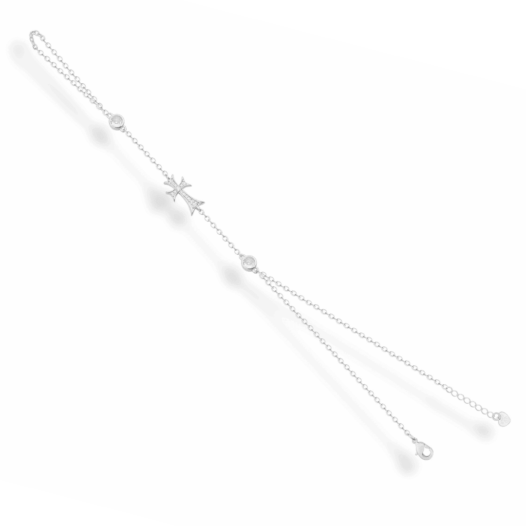 Evry Jewels Double Cross Me Hand Chain