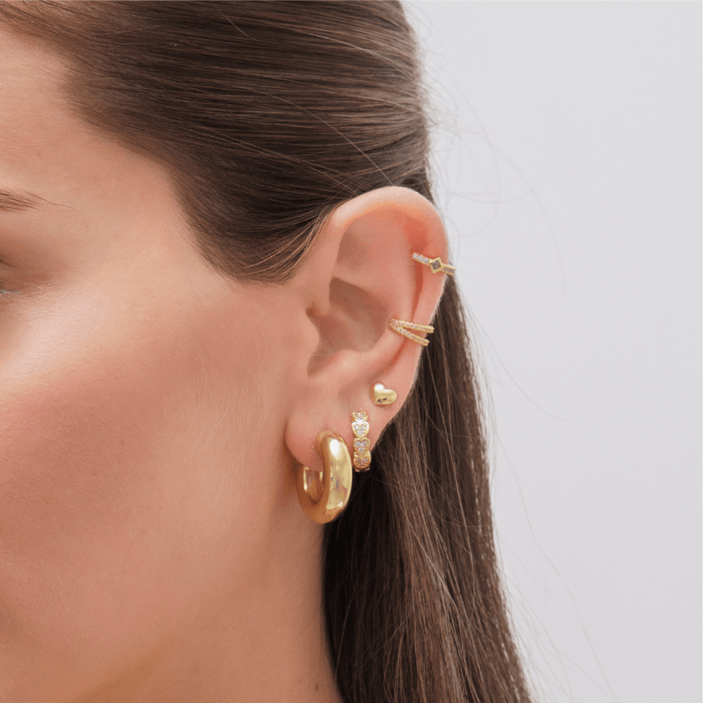 Evry Jewels Hearts All Around Earrings