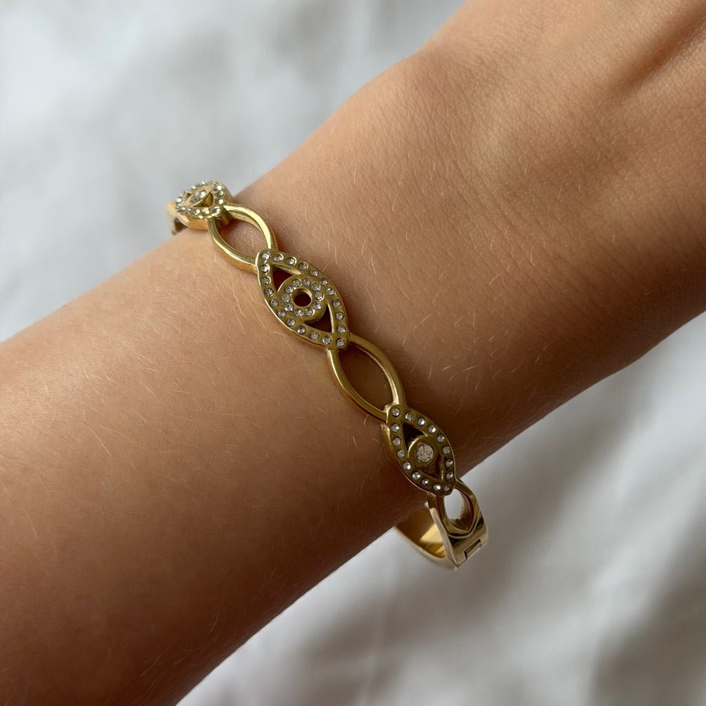Evry Jewels Golden Link Bangle