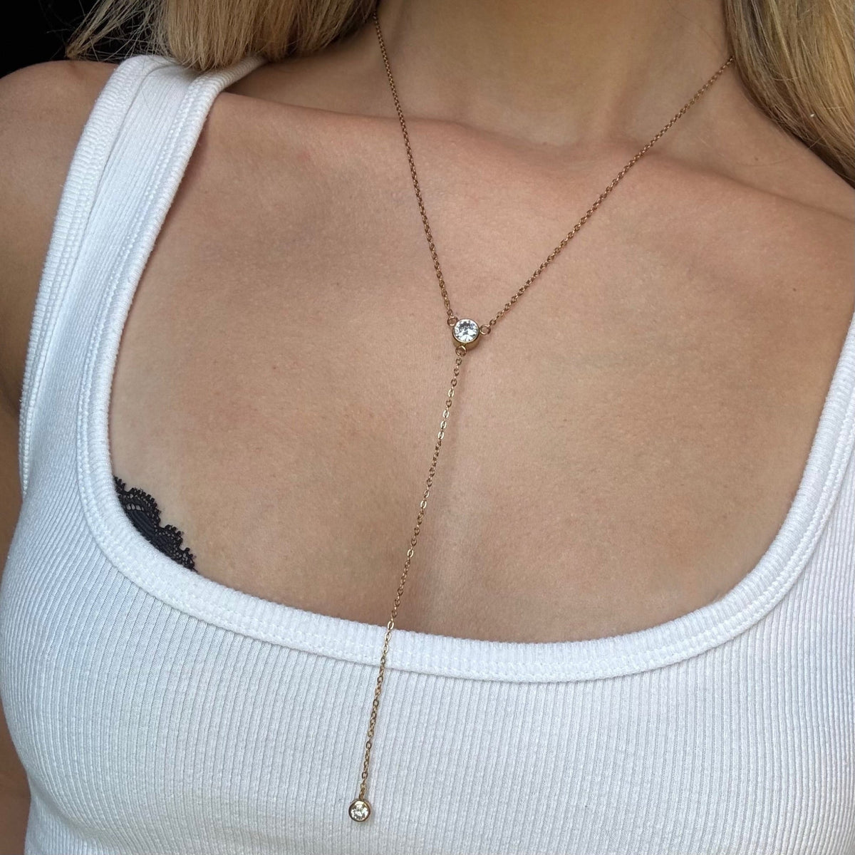 Evry Jewels Alina Lariat Necklace