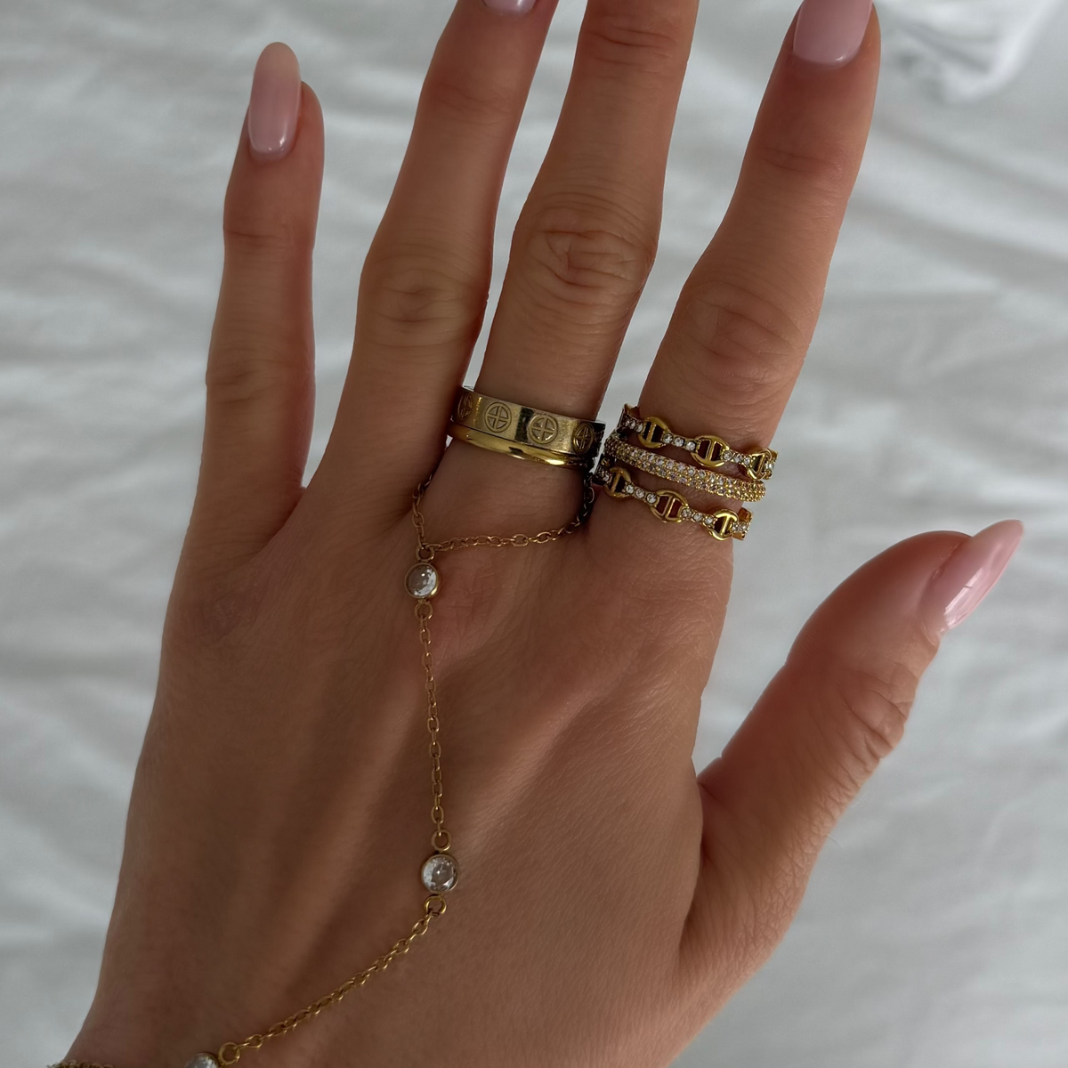 Evry Jewels Dolce Iconic Stacked Ring