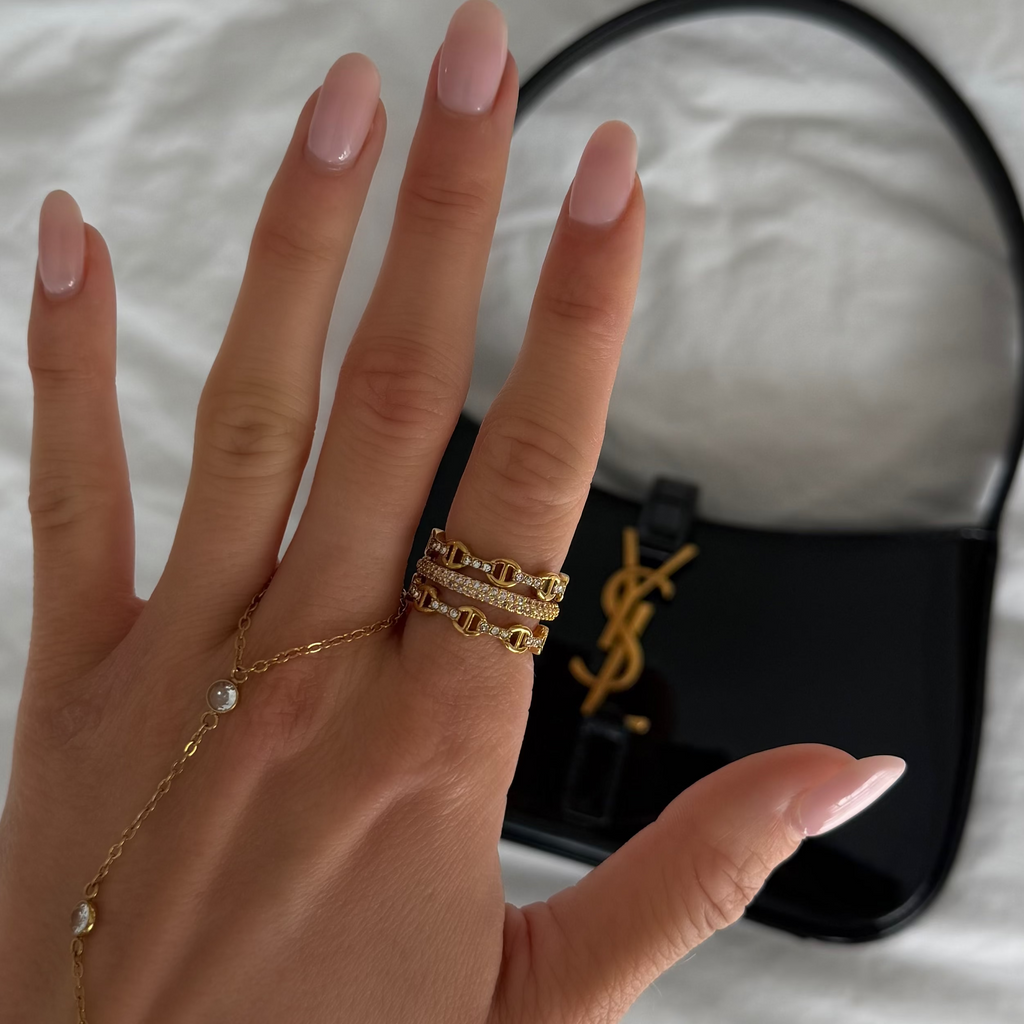 Evry Jewels Dolce Iconic Stacked Ring