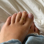 Evry Jewels Glow Mix 3-Piece Toe Rings Set