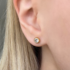 Evry Jewels Shine On Flat Back Earrings Gold
