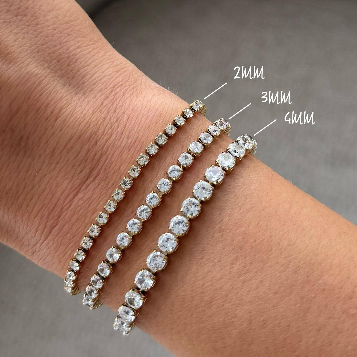 Evry Jewels Champagne Tennis Bracelet