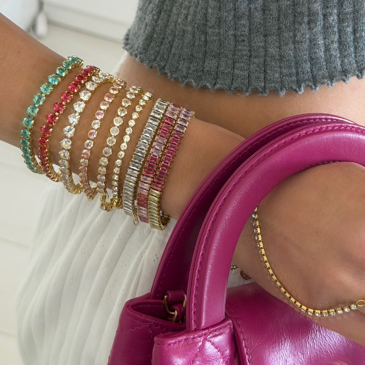 Evry Jewels High-Shine Tennis Bracelet