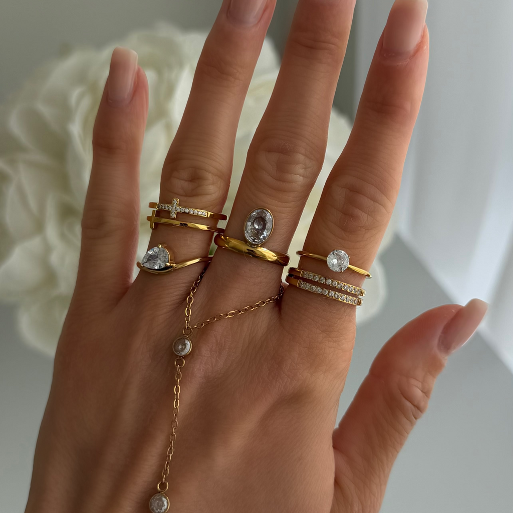 Evry Jewels Divine Darling Cross Ring