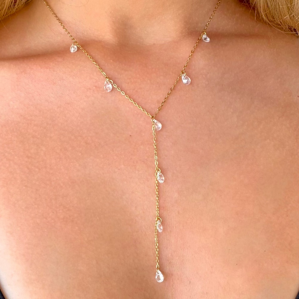 Evry Jewels She's A Gem Lariat Necklace