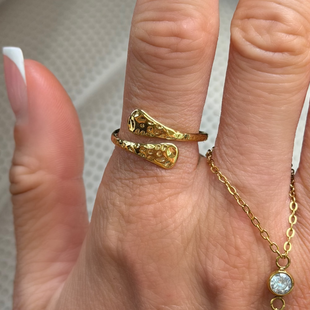 Evry Jewels Twisted Fate Adjustable Ring
