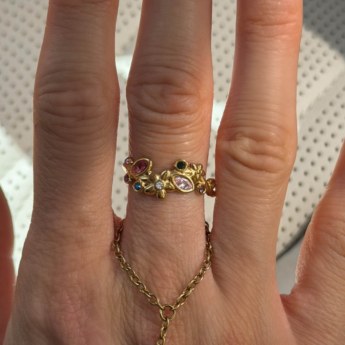 Evry Jewels Prism Petal Ring