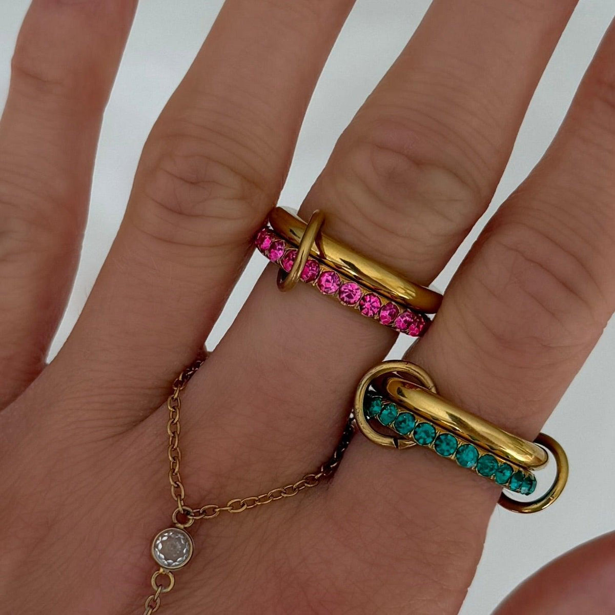 Evry Jewels Rosie Glow Stacked Ring
