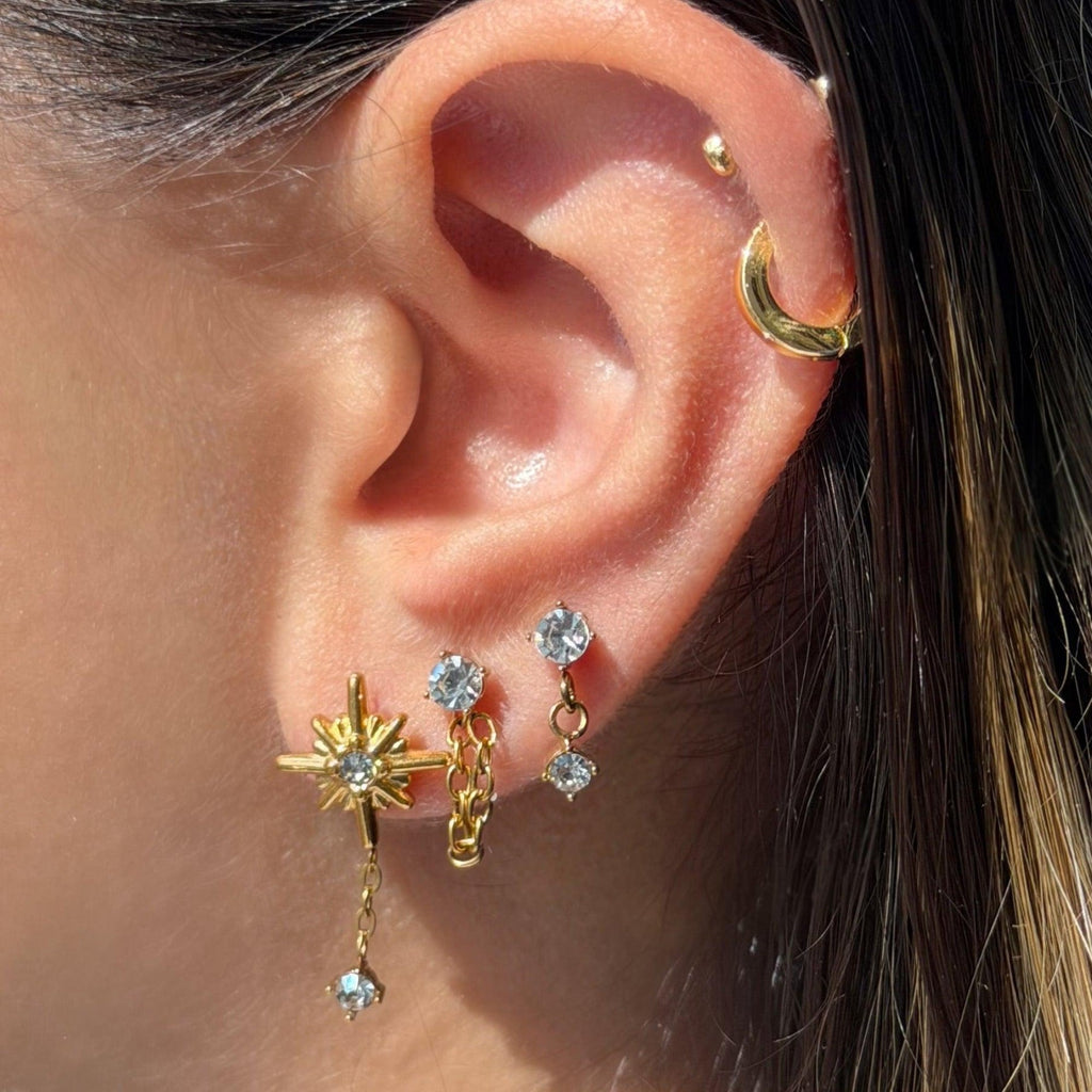 Evry Jewels Flat Back Earrings Set Collection