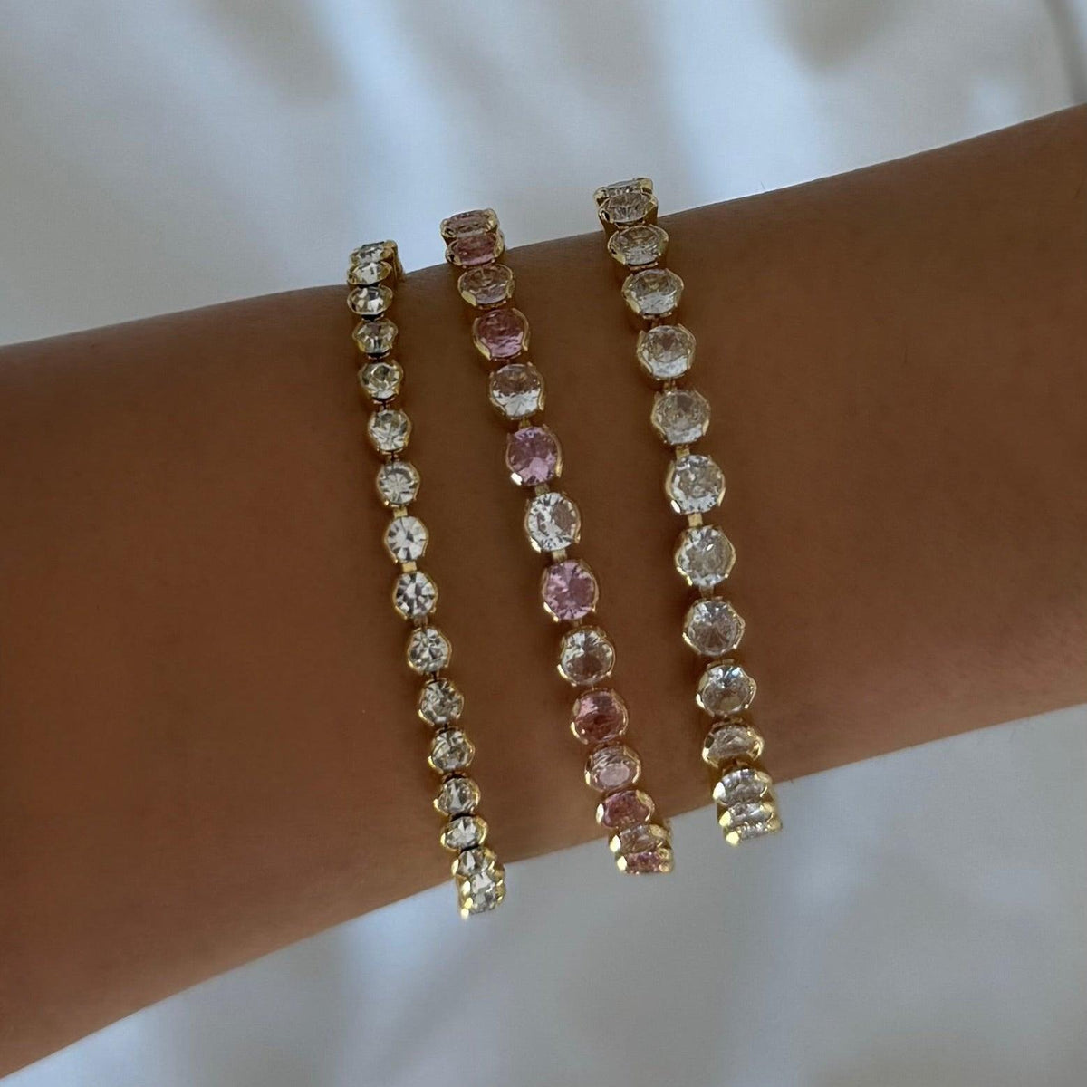 Evry Jewels High-Shine Tennis Bracelet