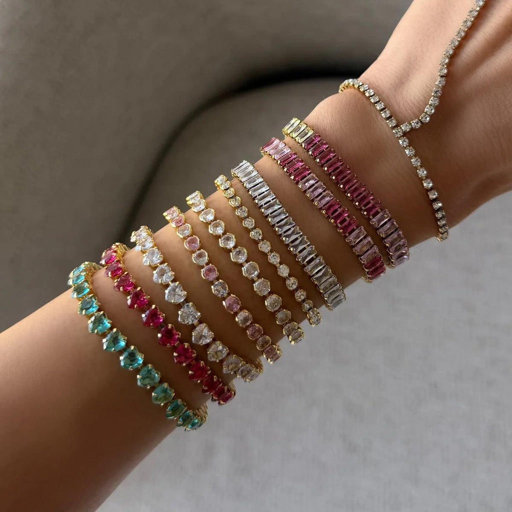 Evry Jewels High-Shine Tennis Bracelet