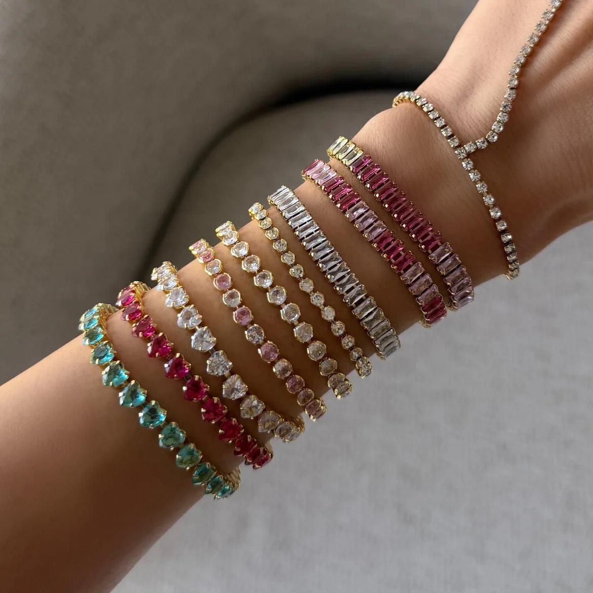 Evry Jewels High-Shine Tennis Bracelet