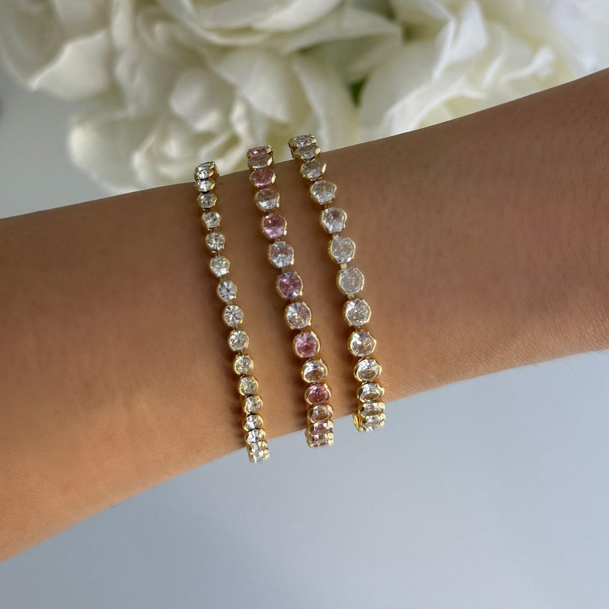 Evry Jewels High-Shine Tennis Bracelet