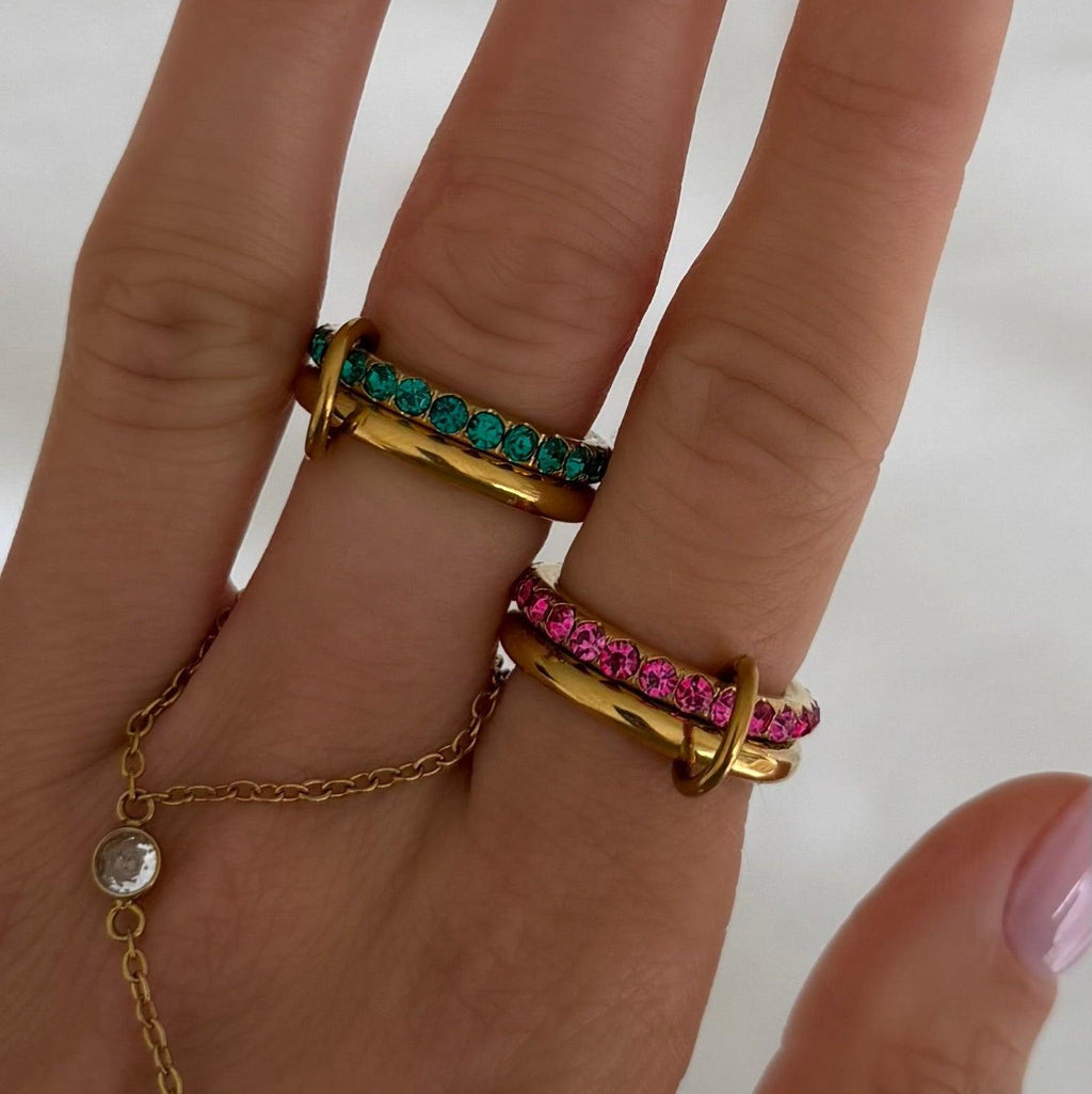 Evry Jewels Rosie Glow Stacked Ring